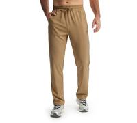 Libin Pantalon Chandal Hombre Recto Largos Deporte Running Pantalón Cintura Elástica de Fato Treino Gimnasio Chinos Jogger con Bolsillos de Cremallera, Camello L
