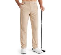 Libin Pantalón de Golf Hombre Elástico Slim Fit Ligeros y Pantalones Deporte Senderismo con Bolsillos 30W 30L Caqui