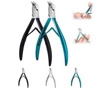 Libiyi Outfany Easyclip, Dotmalls Grishay Easyclip Easy Clip, Grishay Easyclip Nail Clippers, Nail Clippers Thick Toenails for Adult Seniors Thick or Ingrown Toenails. (Black+Blue)