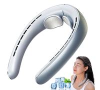 Libiyi Ribili Cooling Ace, Miglife Cooling Ace, Ventilador de Cuello con Aire Acondicionado, Aire Acondicionado Cuello, Ventilador silencioso sin aspas con 3 velocidades para viajes (Azul)