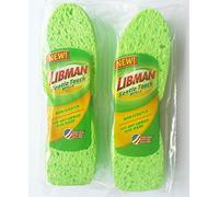 Libman - Esponja de Limpieza antiarañazos de Tacto Suave, 2-2 Paquetes (4 esponjas en Total), Fabricada en Estados Unidos