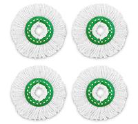 Libman Refills-Case of 4-Microfiber Heads, Easy to Replace, Machine Washable Tornado Spin Mop Recambios - Caja de 4 - Cabezal de Microfibra, fácil de reemplazar, Lavable a máquina, Verde y Blanco, 4