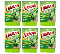 Libman Rinse 'n Wring Mop and Bucket System Repuestos | Mopa de Piso de Microfibra | Limpiador de Pisos de Madera Dura | Fregona húmeda y Seca | 6 Almohadillas de Repuesto de Microfibra en Total