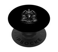 Libra a Zodiac Angel of Justice Escalas y Astrología PopSockets PopGrip Adhesivo