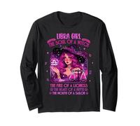 Libra Chica El alma De Un Fuego De Bruja De Una Leona Manga Larga