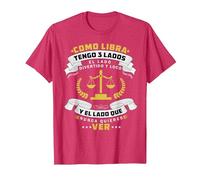 Libra Horócopo Zodiacal - Septiembre Signo Camiseta, Hombre, Rojo Jaspeado, 3XL