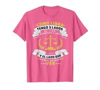Libra Horócopo Zodiacal - Septiembre Signo Camiseta, Hombre, Rosa Jaspeado, L