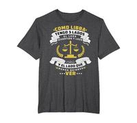 Libra Horócopo Zodiacal - Septiembre Signo Camiseta, Hombre Tallas Grandes, Jaspeado Oscuro, 5X Alto