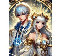 Libra Love: A Celestial Zodiac Notebook for Romance and Harmony: 100 Lined Pages | Dreamy Libra Couple Cover with Stars and Scales | A Magical Journal for Balance, Beauty, and Reflection