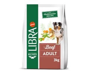 Libra - Pienso seco para perro adulto - Buey - Cantidad: 3 kg