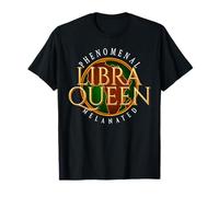 Libra Queen Golden Africa Zodiac - Orgullo melanado Camiseta