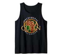 Libra Queen Golden Africa Zodiac - Orgullo melanado Camiseta sin Mangas