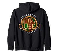 Libra Queen Golden Africa Zodiac - Orgullo melanado Sudadera con Capucha