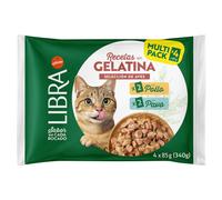 Libra Recetas en Gelatina alimento húmedo para gato - Pollo y pavo - Cantidad: PACK 4 x 85 g