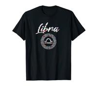 Libra Shirt Born In September October Birthday Libra Camiseta