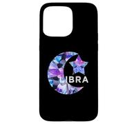 LIBRA SIGNO ZODIACO CUMPLEAÑOS Septiembre Octubre ESTRELLA SOL LUNA Carcasa para iPhone 15 Pro Max