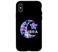 LIBRA SIGNO ZODIACO CUMPLEAÑOS Septiembre Octubre ESTRELLA SOL LUNA Carcasa para iPhone X/XS