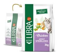 Libra Sterilized - Pienso para gatos esterilizados - Pollo - Cantidad: 3 kg