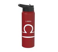 Libra The Scales - Signo zodiacal minimalista Stainless Steel Insulated Water Bottle