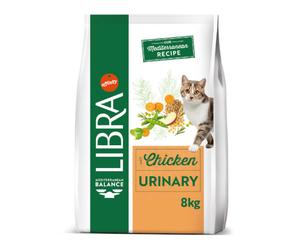Libra Urinary - Pienso seco para gatos adultos con sensibilidad urinaria - Pollo - Cantidad: 8 kg