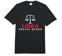 Libra Zodiac Queen Birthday Astrology October November Comfort Colors Adult Heavyweight T-Shirt