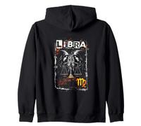 Libra Zodiaco místico Gemelo Equilibrio Virgo Sudadera con Capucha