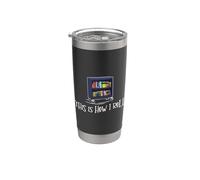 Librarian - This Is How I Roll Library Book Bookworm Reading Vaso térmico de acero inoxidable de doble pared