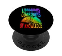 Librarians Are Guardians of Knowledge - Cita inspiradora PopSockets PopGrip Adhesivo