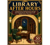Library After Hours: A Bold & Easy Coloring Book for Adults and Seniors Featuring Quiet Reading Rooms, Secret Shelves and Hidden Literary Treasures (After Hours Coloring Collection)