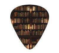 Library Bookshelf Book Premium Púas de guitarra eléctrica bajo, púa de guitarra para una experiencia musical sin igual