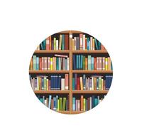 Library Bookshelf. Impresión de tarjetas ambientadoras de coche de moda, 10 hojas colgantes perfumadas para coche