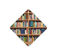 Library Bookshelf. Impresión de tarjetas ambientadoras de coche de moda, 10 hojas colgantes perfumadas para coche