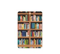 Library Bookshelf. Impresión de tarjetas ambientadoras de coche de moda, 10 hojas colgantes perfumadas para coche
