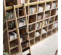 Library Ladder Hardware - Carril de tubo redondo de acero al carbono con ruedas de freno, diseño no telescópico (kit de pista de 122 cm) para un fácil acceso y soluciones de almacenamiento