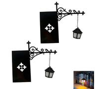 Library Lantern-Decorative Bookshelf Lighting,Reading Nook Warm LED Nightlight,Miniature Shelf Light,Magic Reading Light,Portable Shelf Decor,Home Desk Hanging Ornament (2pcs)