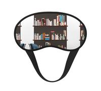 Library - Máscara de bloqueo de luz para libros, cómoda máscara opaca para dormir para viajes, yoga, cubierta suave para los ojos