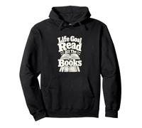 Library Reader, Divertida Pila de Libros, Humor Sudadera con Capucha