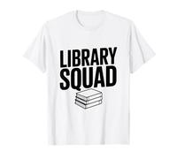 Library Squad Book Lovers Club de Lectura Divertido Camiseta