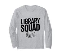 Library Squad Book Lovers Club de Lectura Divertido Manga Larga