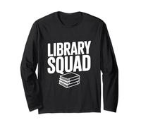 Library Squad Book Lovers Club de Lectura Divertido Manga Larga