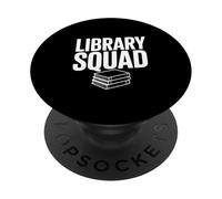 Library Squad Book Lovers Club de Lectura Divertido PopSockets PopGrip Adhesivo