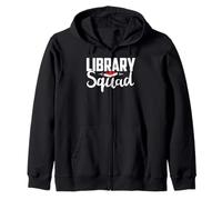 Library Squad Librarian Teacher Student Gifts Ideas Library Sudadera con Capucha