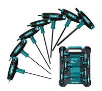 LIBRATON Llave con mango en T, Juego de Llave hexagonal en T 7pz, Llave Allen métrica con empuñadura en T, Destornilladores para reparación de automóviles y bicicletas, 2.5-10mm