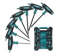LIBRATON Llave Torx con mango en T, Juego de Llave TORX con empuñadura en T 7pz, Destornilladores torx para reparación de automóviles y bicicletas, Doble Agarre, T10-T40