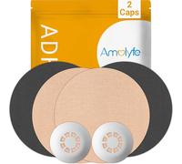 Libre 3 fundas de sensor impermeables, Amolyfe Trial Pack - 2 tapas duras a prueba de golpes para Freestyle Libre 3 Plus, 4 paquetes de parches adhesivos médicos CGM sin látex transpirables sin látex
