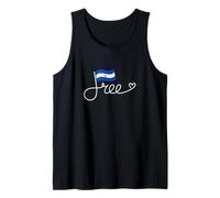 Libre Bandera de El Salvador - Libertad Salvadoreña Word Art Camiseta sin Mangas