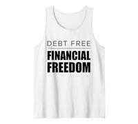 Libre de deudas Libertad Financiera Pagar Deuda Finanzas Riqueza Camiseta sin Mangas