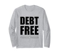Libre de deudas Libertad Financiera Pagar Deuda Finanzas Riqueza Manga Larga