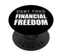 Libre de deudas Libertad Financiera Pagar Deuda Finanzas Riqueza PopSockets PopGrip Adhesivo