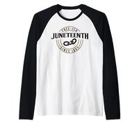 Libre Desde 1865 JUNITEENTH DÍA DE LA Libertad Celebrar Meme Camiseta Manga Raglan